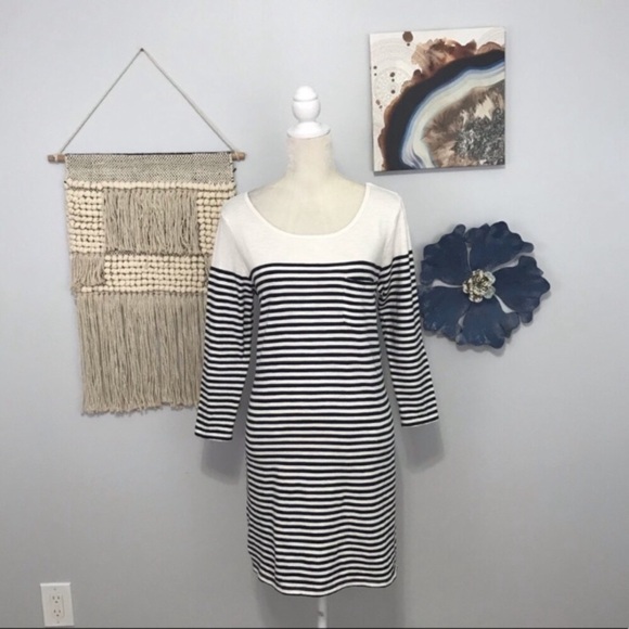 Joie ivory and black striped dress - Picture 5 of 8